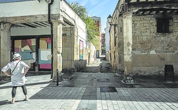 El centro de Logroño, en ruinas. / J. RODRÍGUEZ