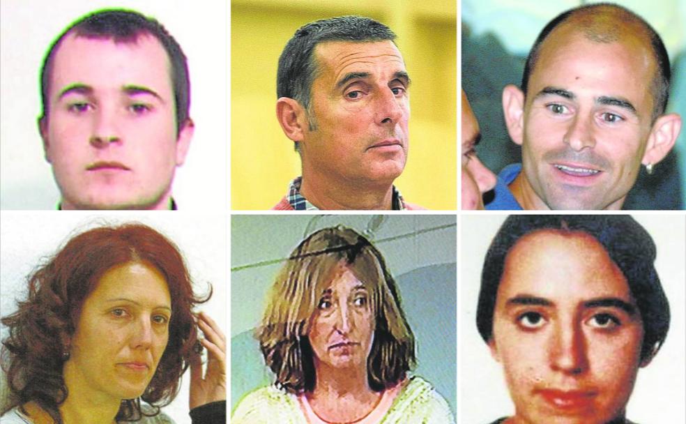 Arriba y de izquierda a derecha: Iurgi Garitagoitia Salegui, Jesús Narváez Goñi y Mikel Xabier Ayensa Laborda. Debajo, Ainhoa Múgica Goñi, Itziar Arlberdi Uranda y Alicia Sáez de la Cuesta Martínez./