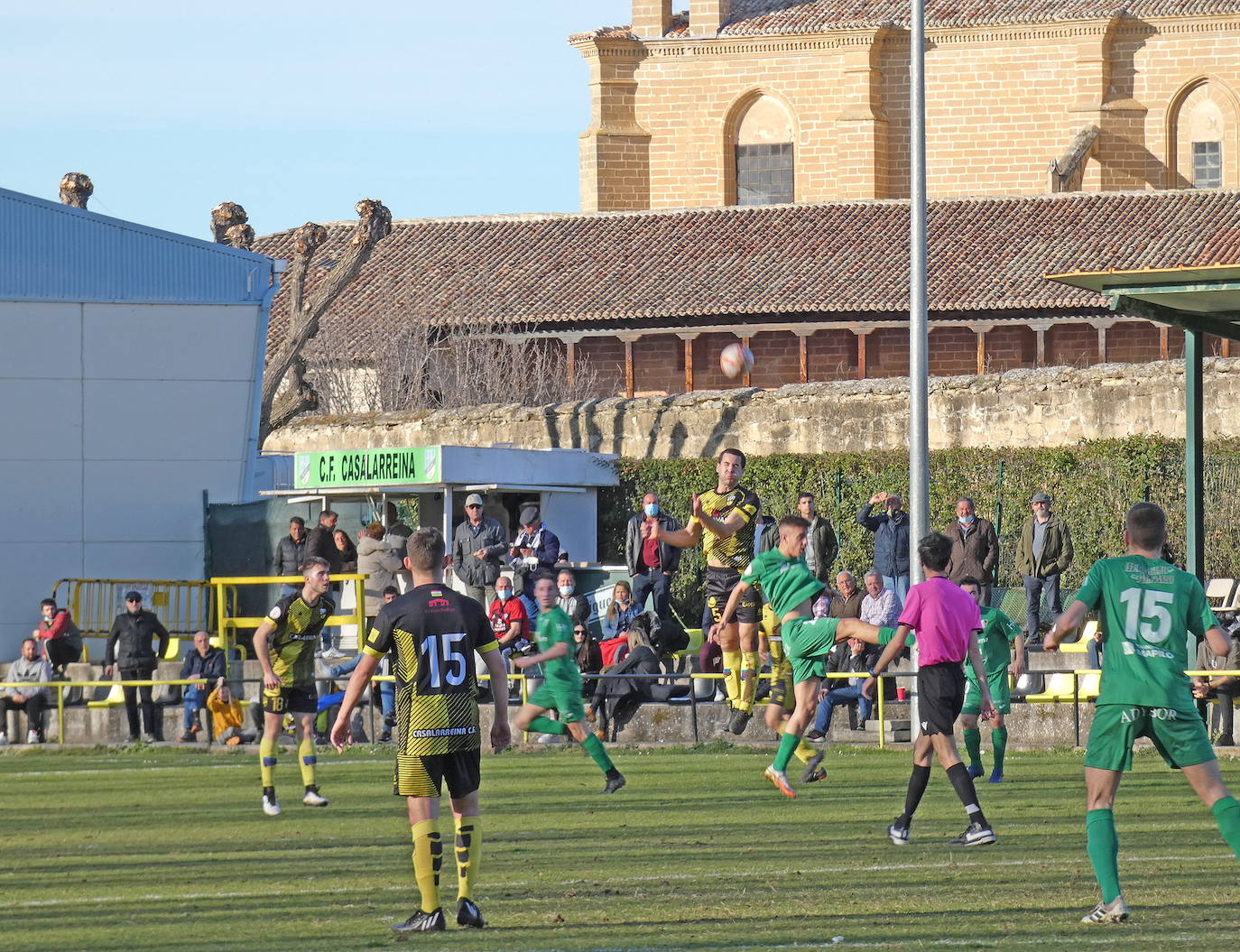 Foto de un partido celebrado en el campo de El Soto. /M.C.