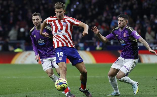 Marcos Llorente, en el reciente choque liguero ante el Valladolid. /efe