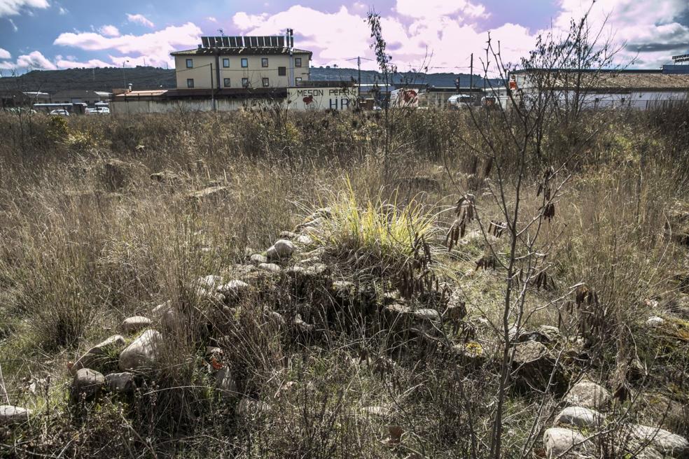 Restos romanos en un solar en Varea, Logroño