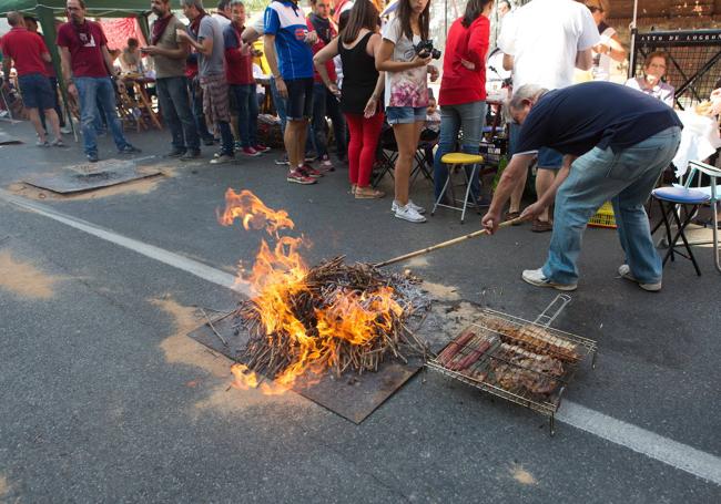 Chuletada en avenida de Colón.