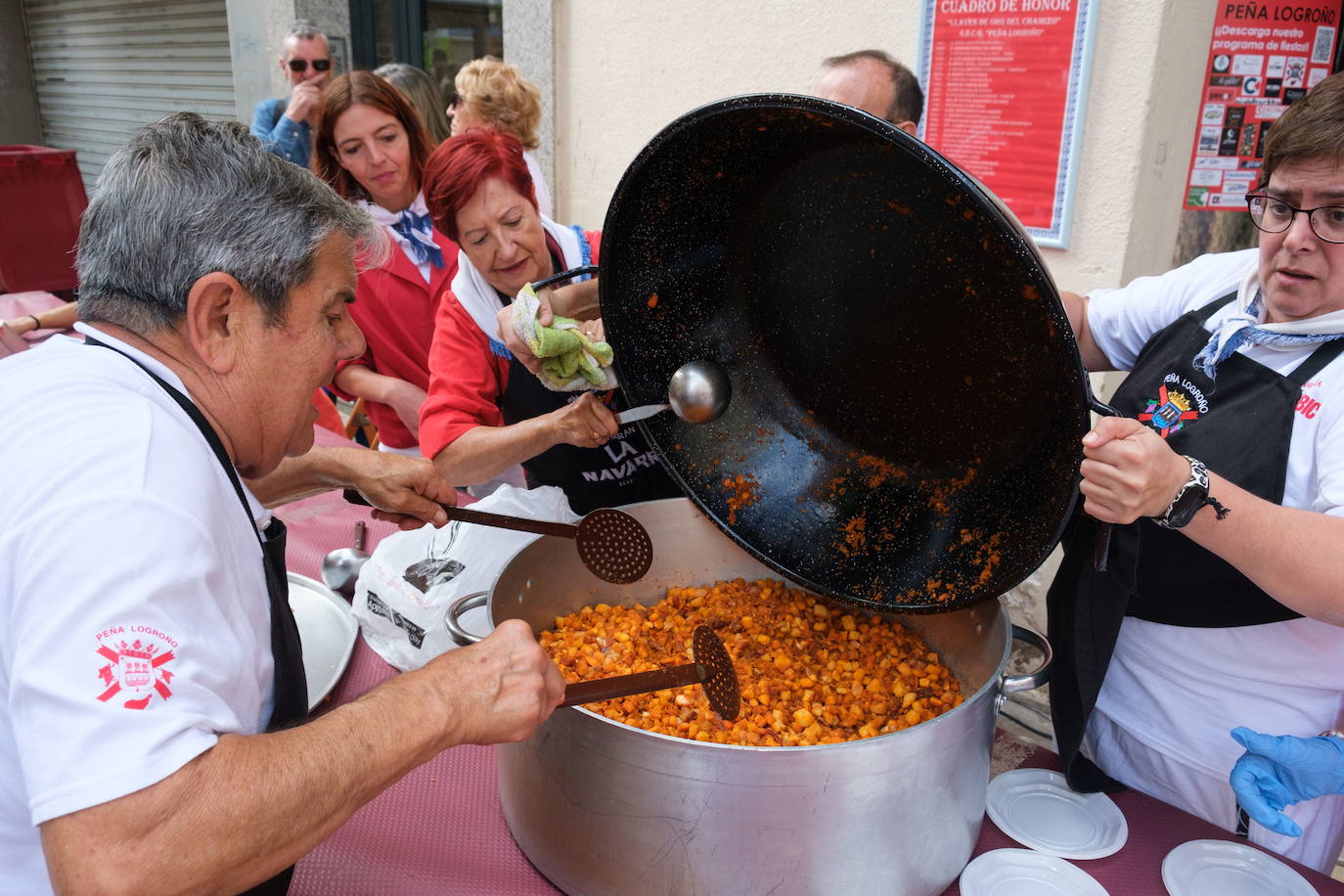 Una de las muchas degustaciones.