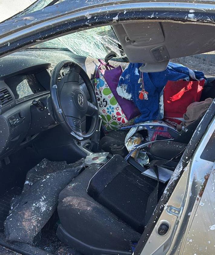 Imagen secundaria 2 - Estado en el que ha quedado el vehículo tras el accidente.